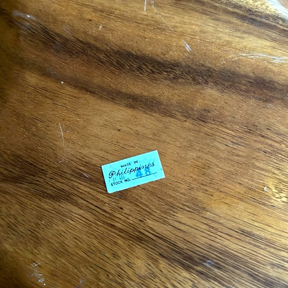 Vintage Monkey Pod Wood Serving Dish - Picture 3 of 7